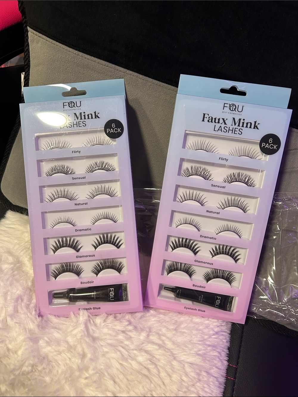 2 Pack bundle of FYU Faux Mink Lashes